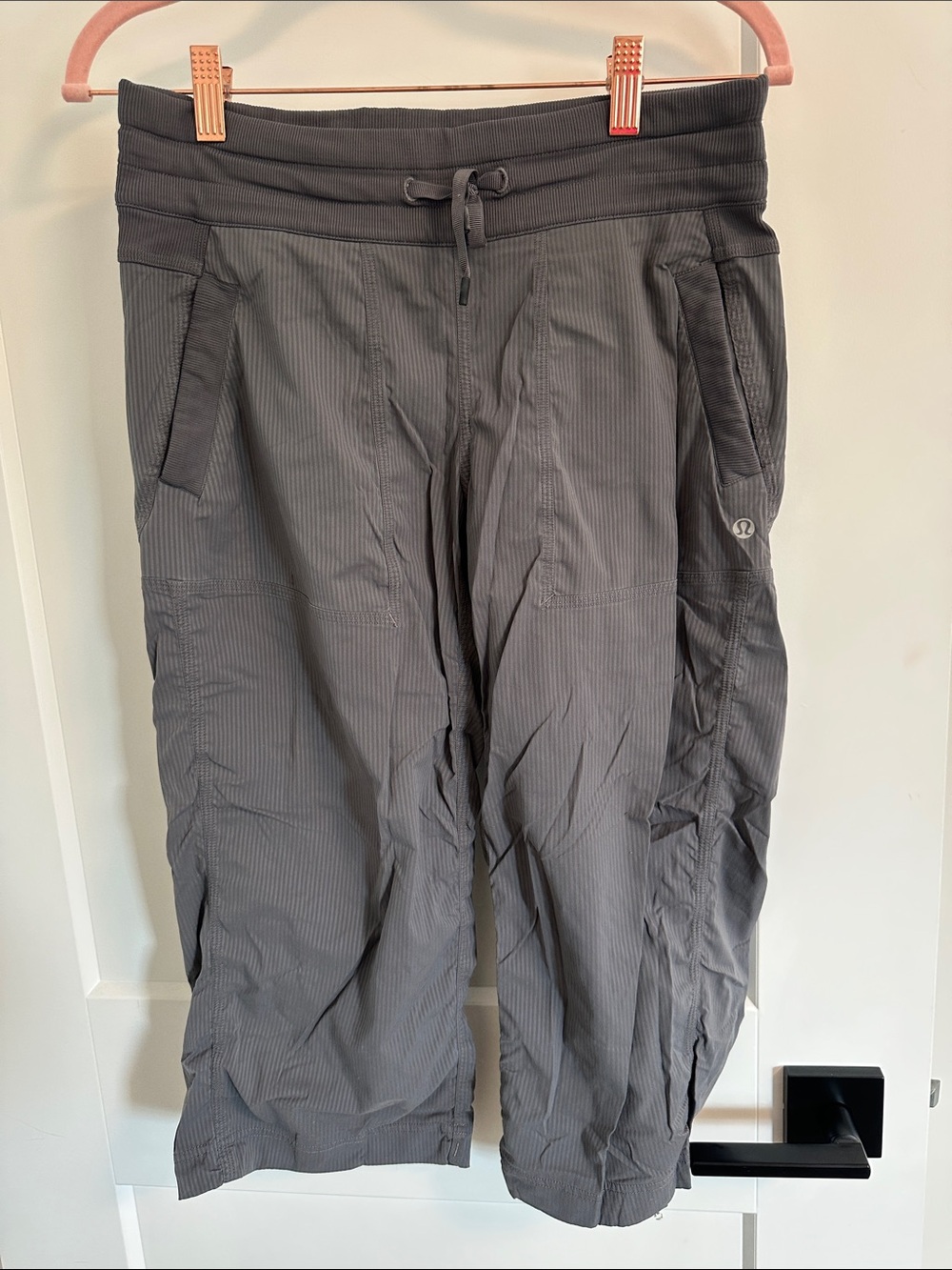 lululemon athletica dance studio crops grey